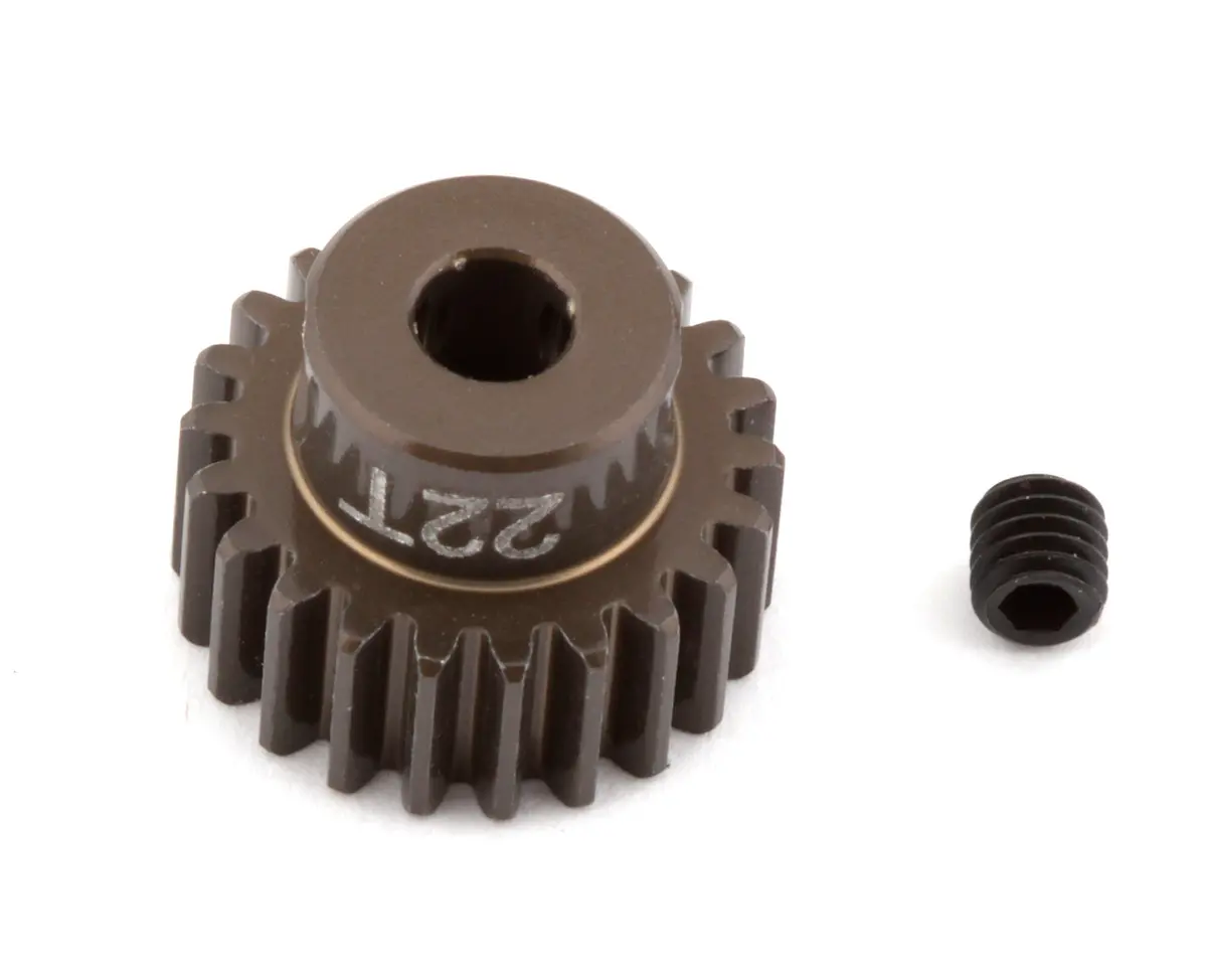 Factory Team Aluminum Pinion Gear, 1/8In Shaft, 48P 22T 1