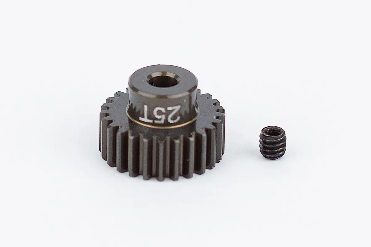 Factory Team Aluminum Pinion Gear, 1/8In Shaft, 48P 25T 1