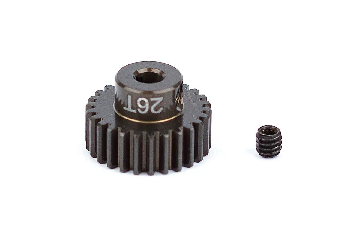 Factory Team Aluminum Pinion Gear, 1/8In Shaft, 48P 26T 1