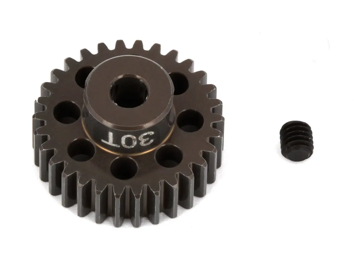 Factory Team Aluminum Pinion Gear, 1/8In Shaft, 48P 30T 1