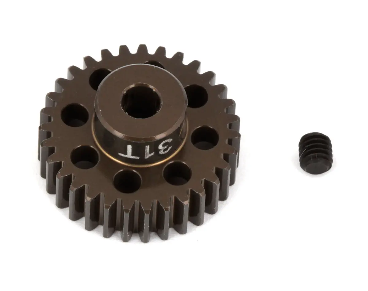 Factory Team Aluminum Pinion Gear, 1/8In Shaft, 48P 31T 1
