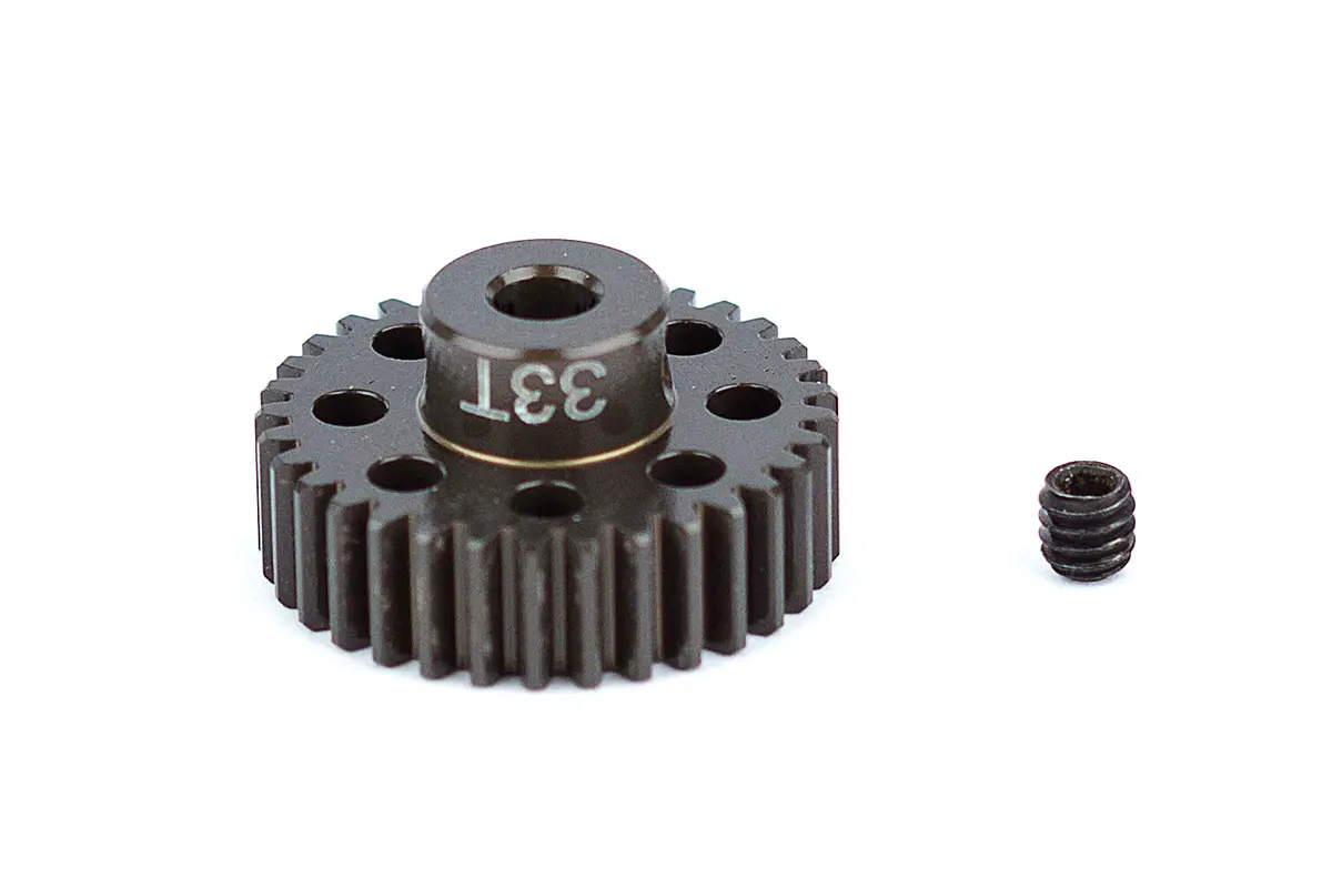 Factory Team Aluminum Pinion Gear, 1/8In Shaft, 48P 33T 1