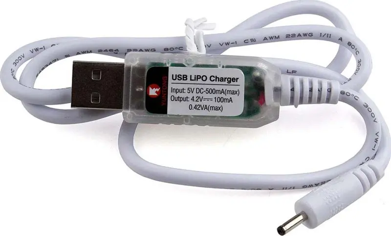21420 Team Associated Sc28 Usb Charger Cable 1