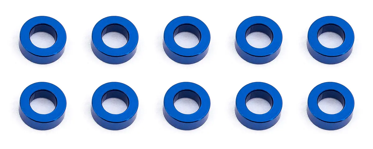 Aluminum Ballstud Washers, 5.5X2.0Mm, Blue 1