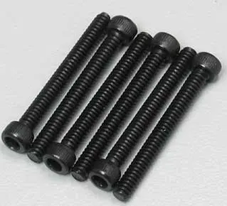 6928 Team Associated Skt Hd Cap Screw 4-40X1 (6) 1