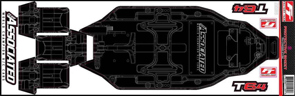 Rc10 T6.4 Factory Team Chassis Protective Sheet 1