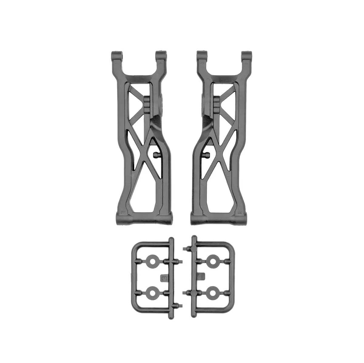 Rc10 T7 Factory Team Rear Suspension Arms, Carbon (2) 1