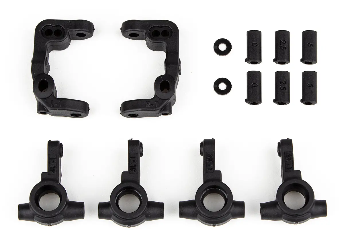 Rc10b6.4 -1Mm Scrub Caster & Steering Blocks 1