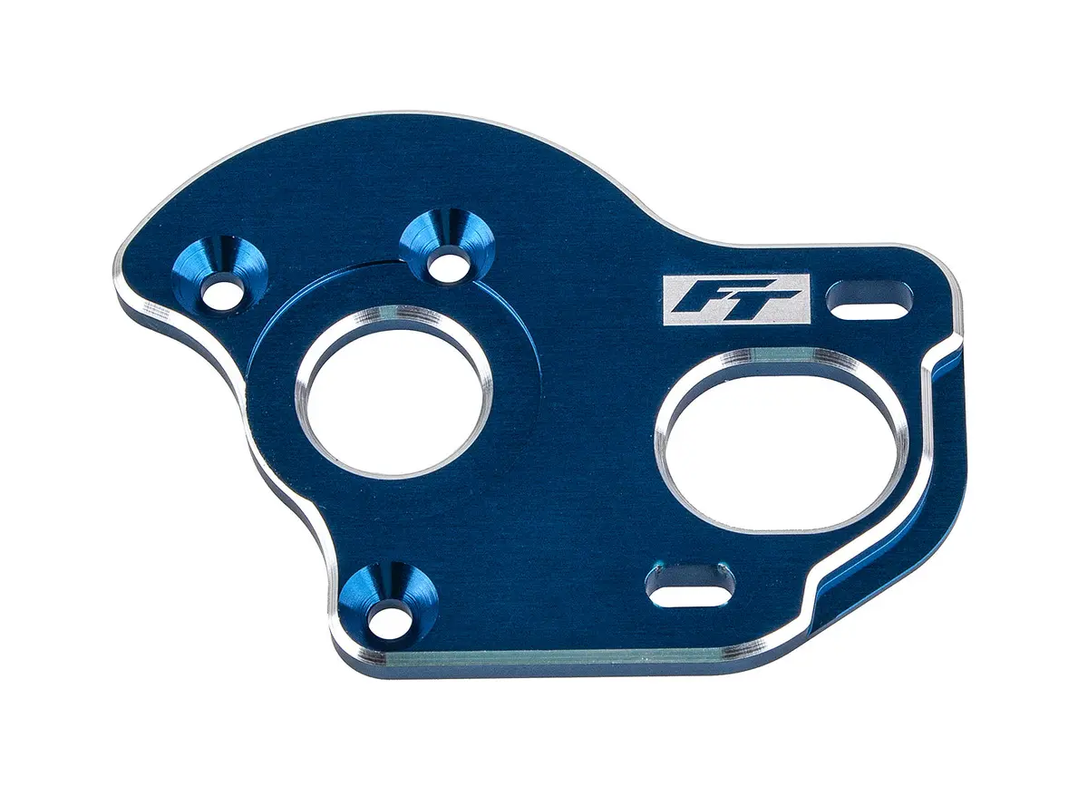 Rc10 B6.1 Factory Team Laydown Motor Plate, 3.5Mm, Blue 1