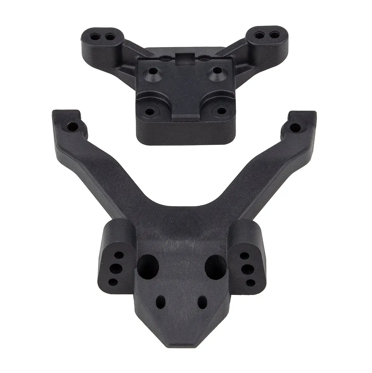 Rc10b6.4 Factory Team Top Plate & Ballstud Mount, Carbon 1