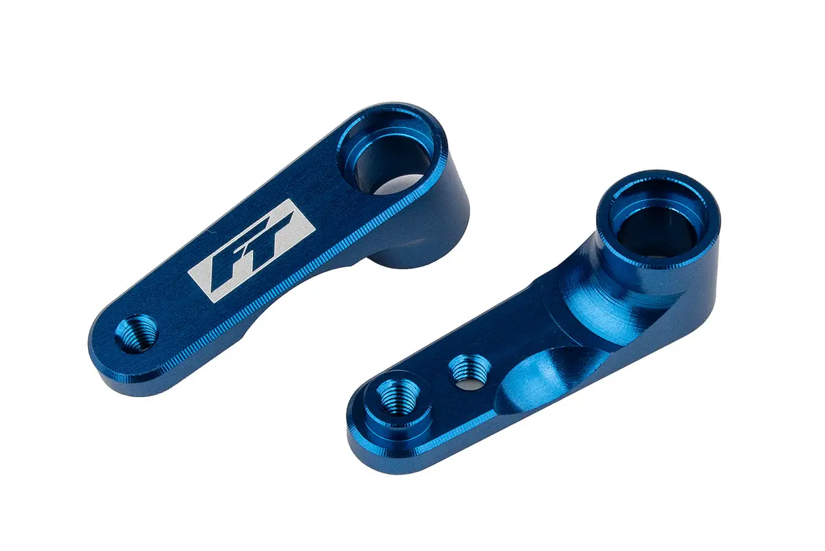Rc10b6.4 Factory Team Aluminum Steering Bellcranks, Blue 1