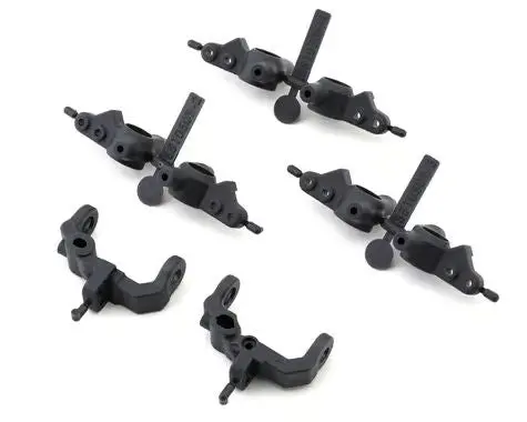 Rc10b7 Ft Caster And Steering Blocks, Carbon 1