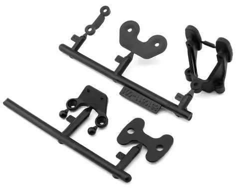 Rc10b7 Rear Wing Mount And Body Mount 1