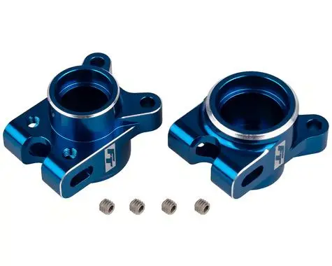 Rc10b7 Ft Rear Hub Set, Blue 1