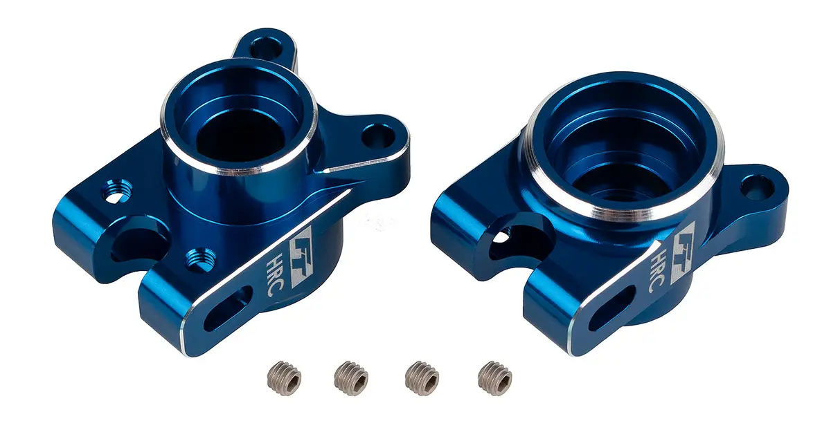 Rc10b7 Factory Team Aluminum Rear Hub Set, Hrc, Blue 1