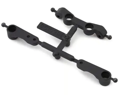 Rc10b7 Ft Steering Bellcrank And Rack Set, Carbon 1