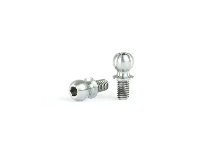Titanium Ball Stud, 4.9X6mm (2) 1