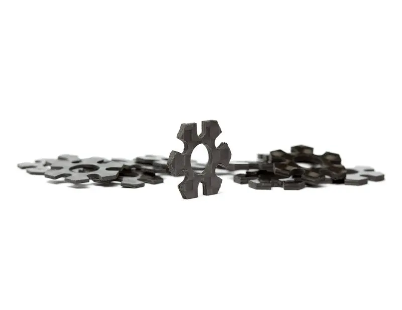Carbon Fiber 12Mm Hex Track Width Spacer Set 1