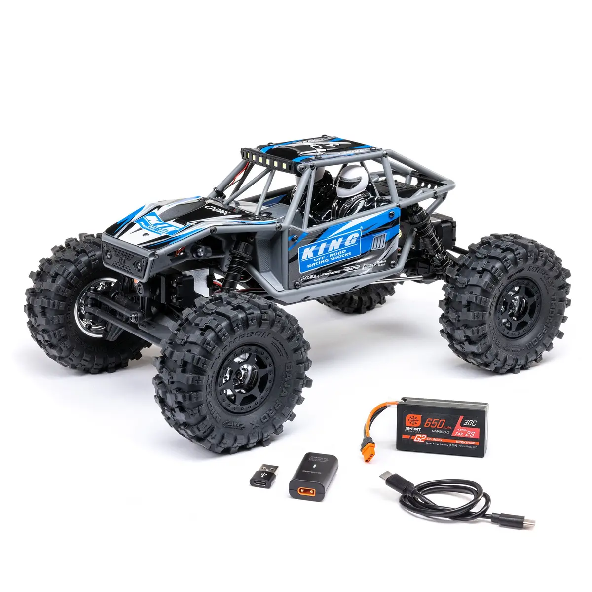 Utb18 Capra 4Ws 1/18 4X4 Trail Buggy Rtr, Blue 1