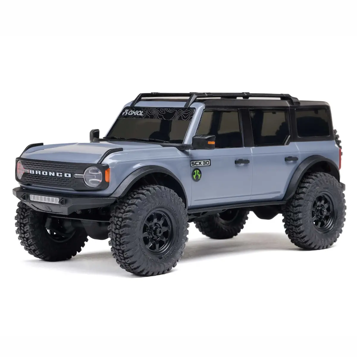Scx30 Ford Bronco 1/30 4X4 Crawler Rtr Combo, Gray 1