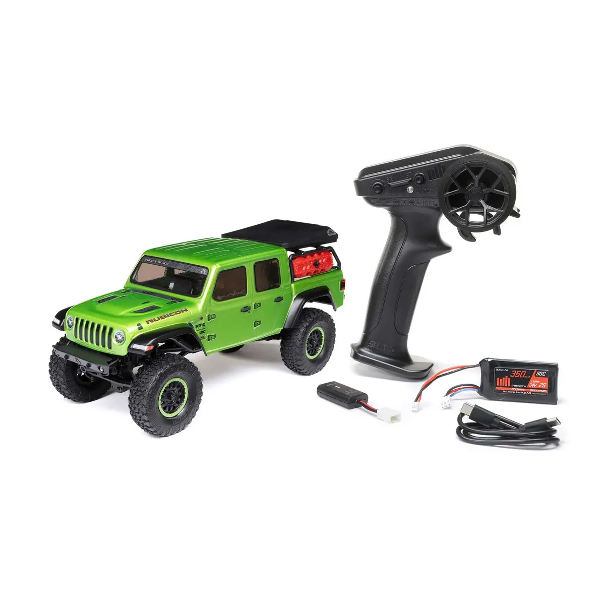 Scx24 Jeep Gladiator 1/24 4X4 Crawler Rtr, Green 2