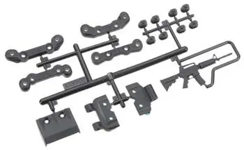 Axial 80100 Chassis Guard/Toe Block Insert Set Fr/Re Exo 1