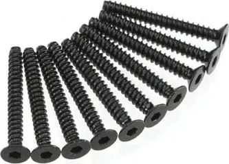 Axial 470 Hex Socket Tap Flat Head M3x25mm Black (10) 1