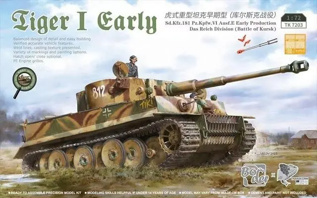 Border Models 1/72 Tiger I Early Das Reich Div. Battle Of Kursk  **New Tool** 1