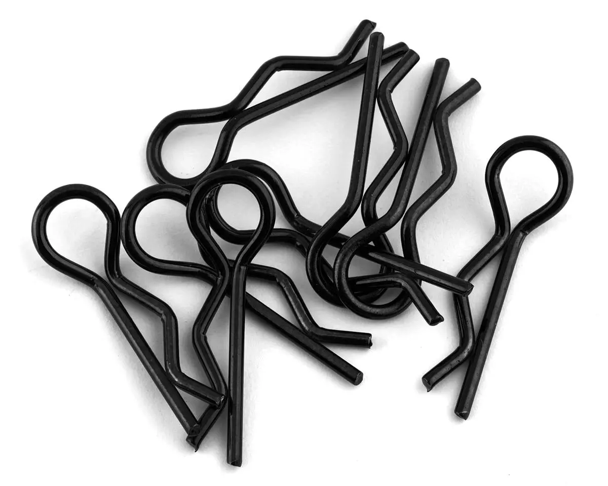 Body Clips, 1/8 Scale (8), Black 1