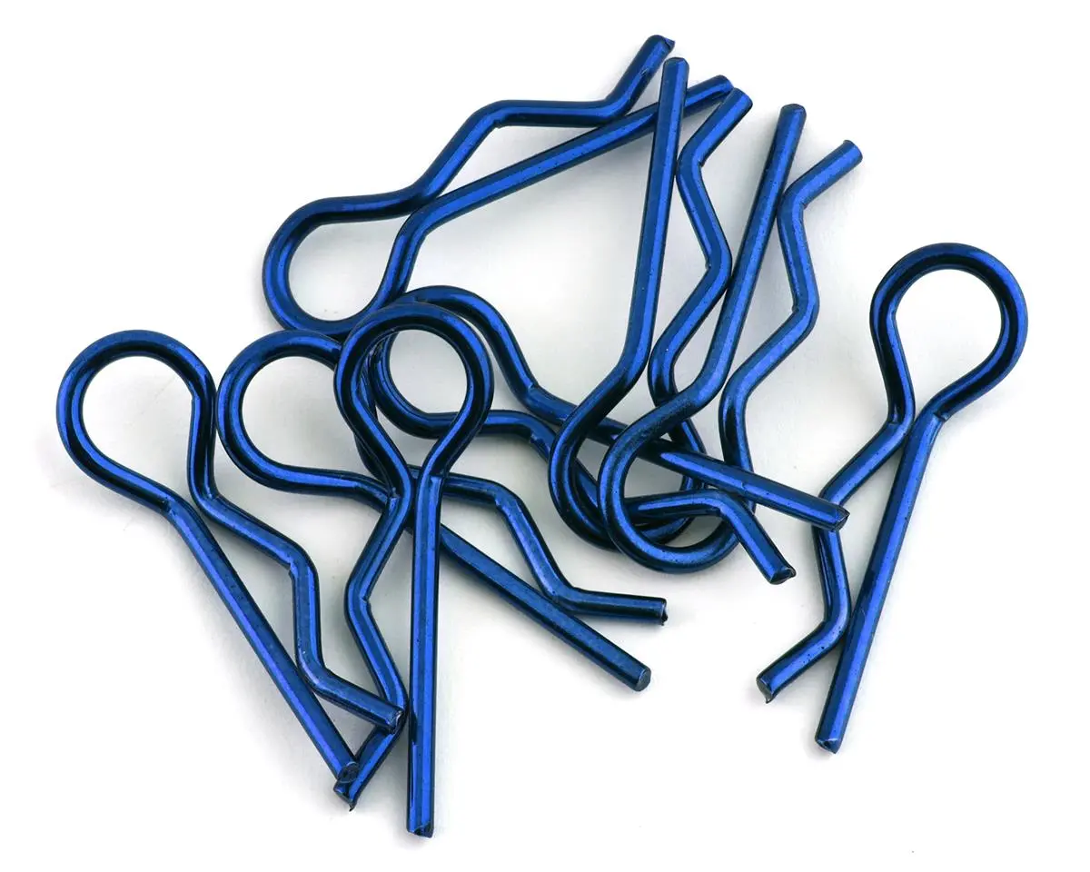 Body Clips, 1/8 Scale (8), Blue 1