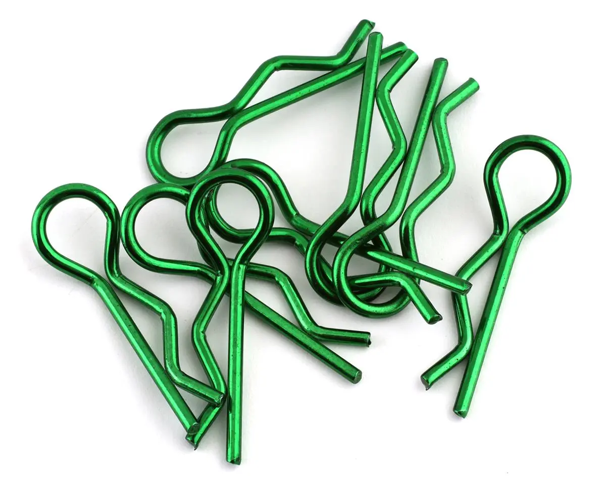 Body Clips, 1/8 Scale (8), Green 1