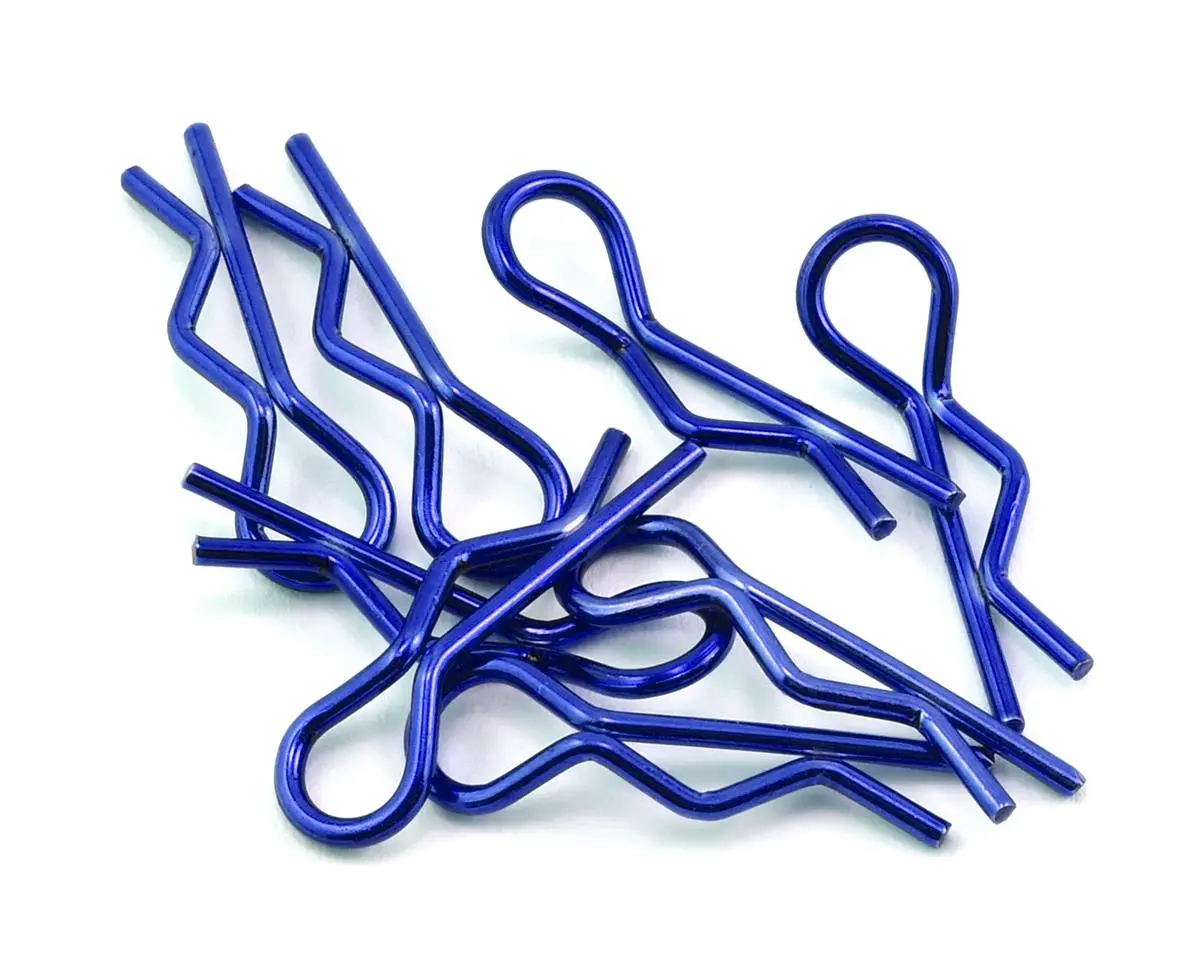 Body Clips, 1/10 Scale (8), Blue 1