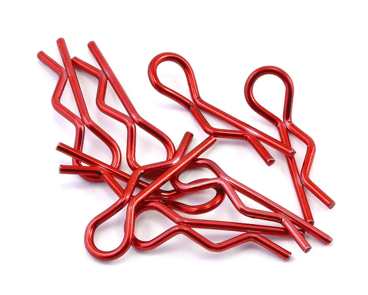 Body Clips, 1/10 Scale (8), Red 1