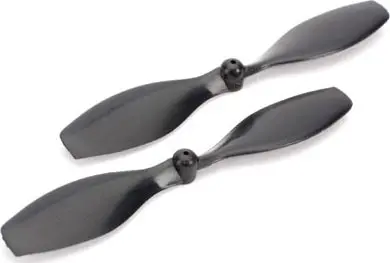 Blade Prop, Clockwise Rotation, Blk (2): Nano Qx 1
