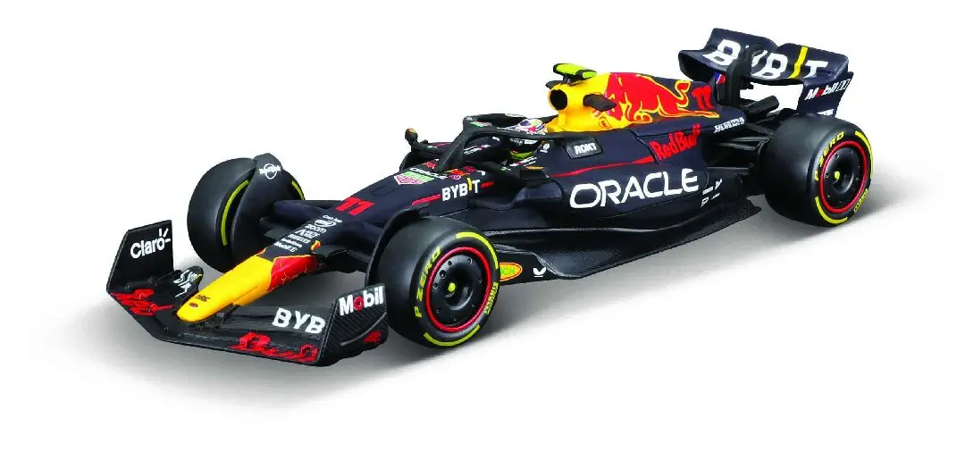 Bburago 1/43 Red Bull Rb19 (2023) W/ Driver (Perez #11) In Display Case 1