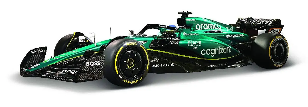 Bburago 1/43 Aston Martin Amr23 (2023) W/ Driver (Alonso #14) 1
