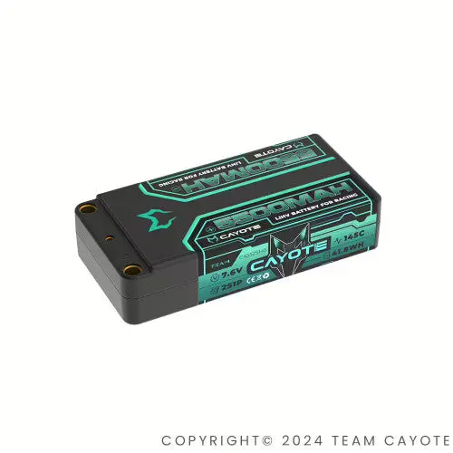 Team Cayote 7.6V 2S Lihv Lipo Battery, 5500Mah 145C Shorty 1
