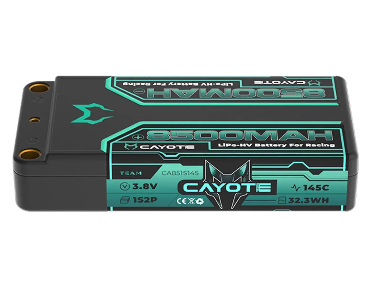Team Cayote 3.8V 1S Lihv Lipo Battery, 8500Mah 145C 1
