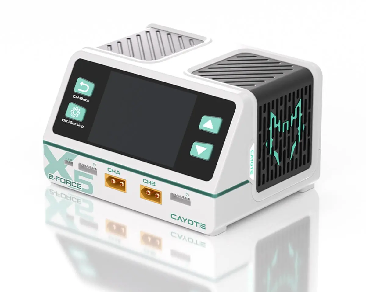 2-Force X5 Racing Dual Ac/Dc Battery Charger, 6S/40A 1