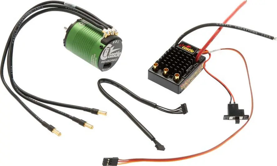 Castle Creations Sv3 Sv3 Sidewinder Waterproof Esc With Sensored 1406-4600 Combo 1