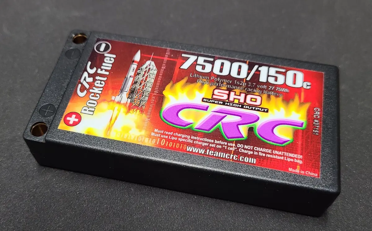 Rocket Fuel 3.7V 1S Lipo Battery, 7500Mah 150C 1