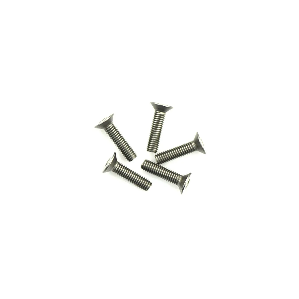 Titanium Countersunk Hex Screws, M3x12 1