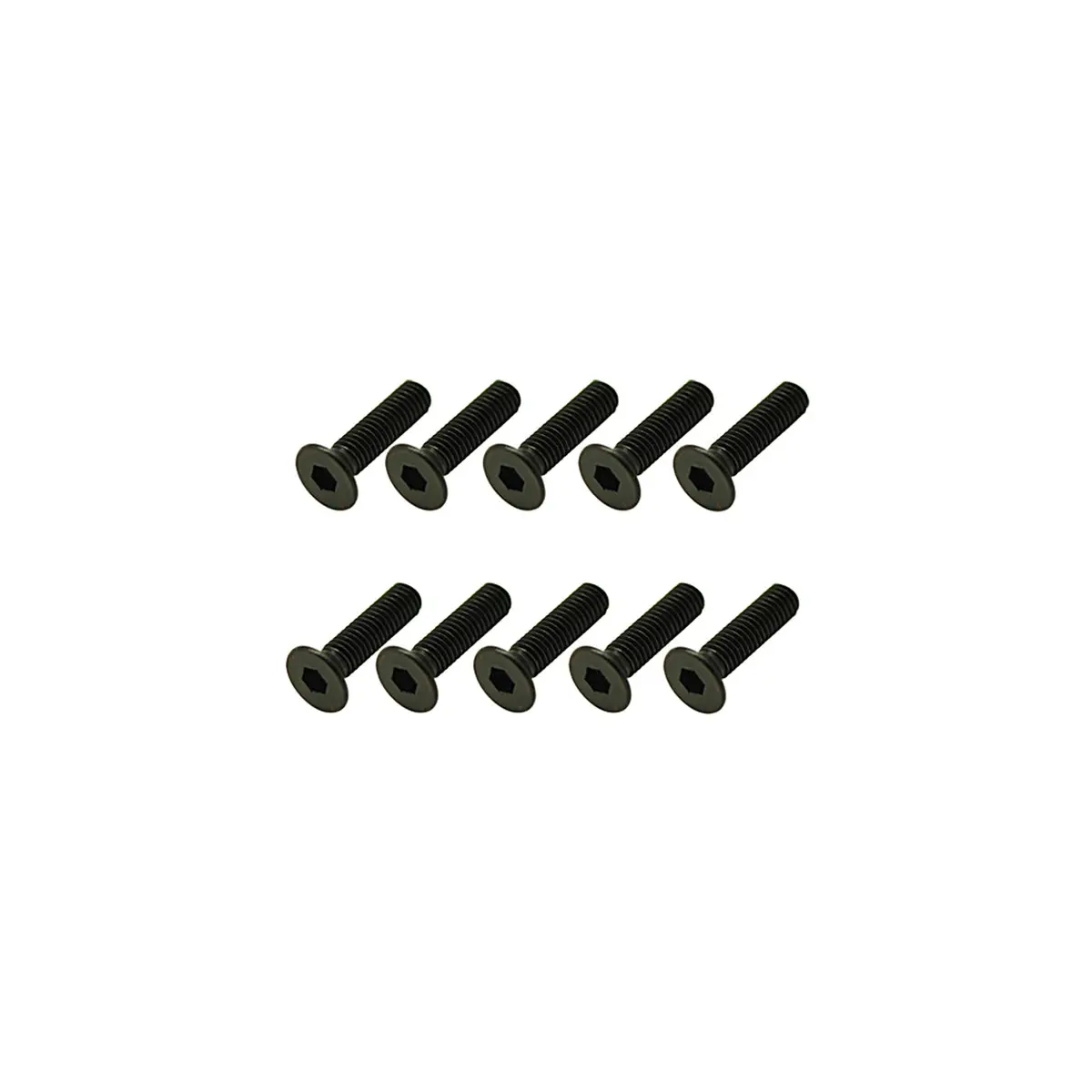Steel Countersunk Hex Screws, M3x12 1