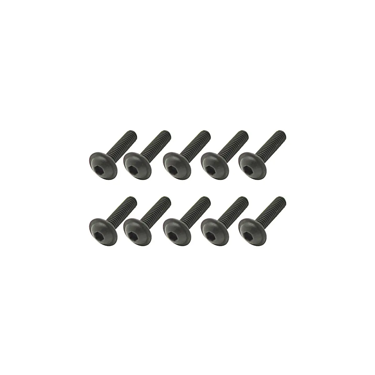 Steel Fl Caphead Hex Screws, M3x12 1