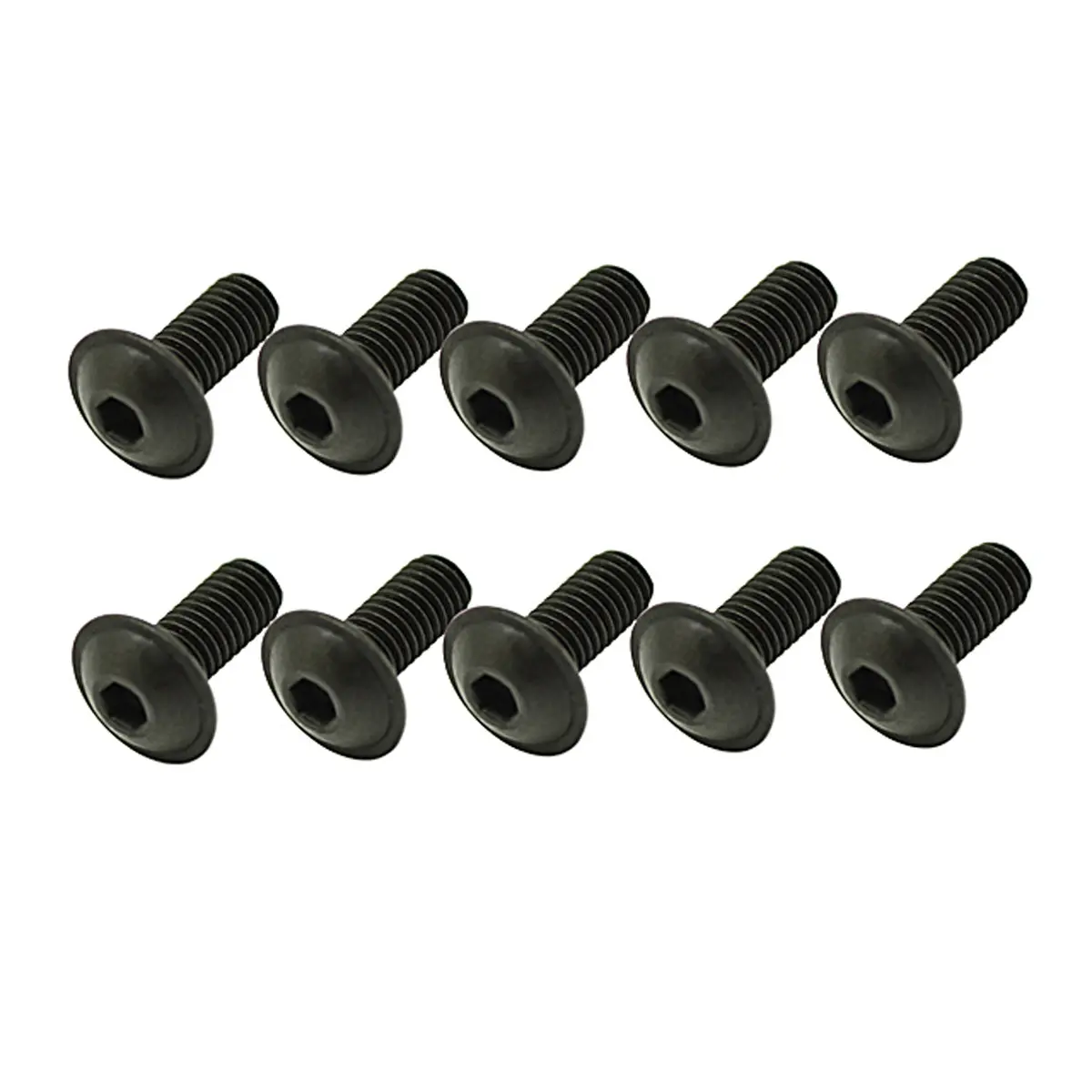 Steel Fl Cap Head Hex Screws, M5x12 1