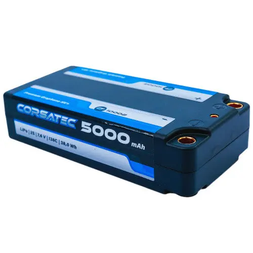 Graphene Hv+ Shorty 7.6V 2S Lipo Battery, 5000Mah 138C 1