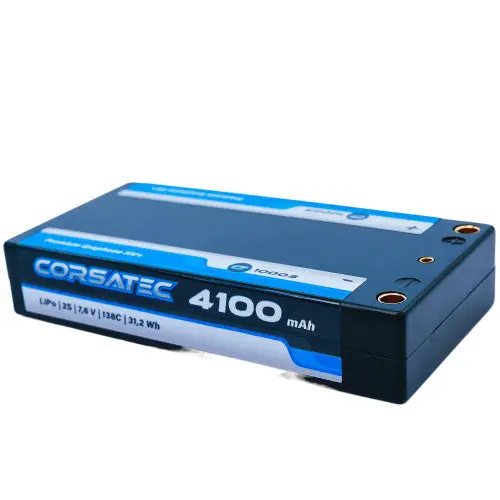 Graphene Hv+ Shorty 7.6V 2S Lipo Battery, 4100Mah 138C 1