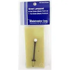Miniatronics Ho Mnt7201201 Street Light Full Globe #44; Black 1