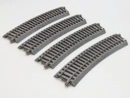 Kato 2-260 430Mm (16 7/8') Radius 22.5 Curve Track R430-22.5 (4 Pcs.) (Ho Scale) 1