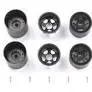 Tamiya 50442 Rd F-1 Spoke Wheel Set (3630F/3645R), (F102/F103), Nip 1